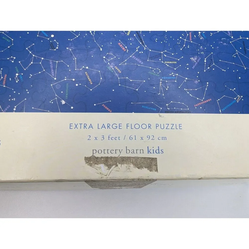 Pottery Barn Kids Constellations Jumbo FLOOR PUZZLE 48 Piece 2' x 3' Celestrial